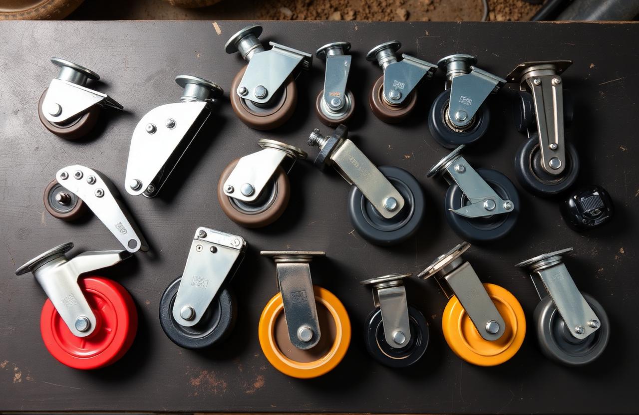 Industrial heavy duty caster wheel types swivel rigid polyurethane